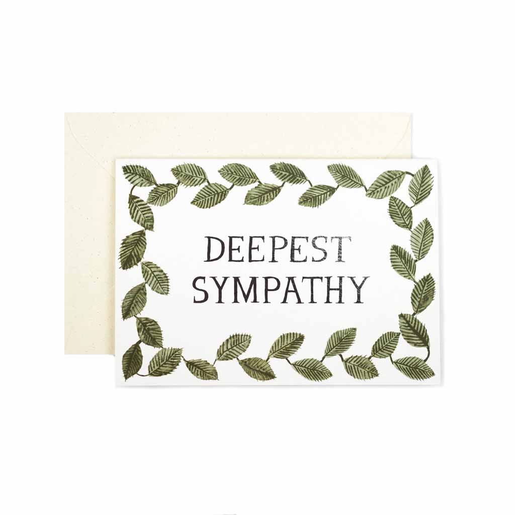 Deepest Sympathy Foiled Card    at Boston General Store