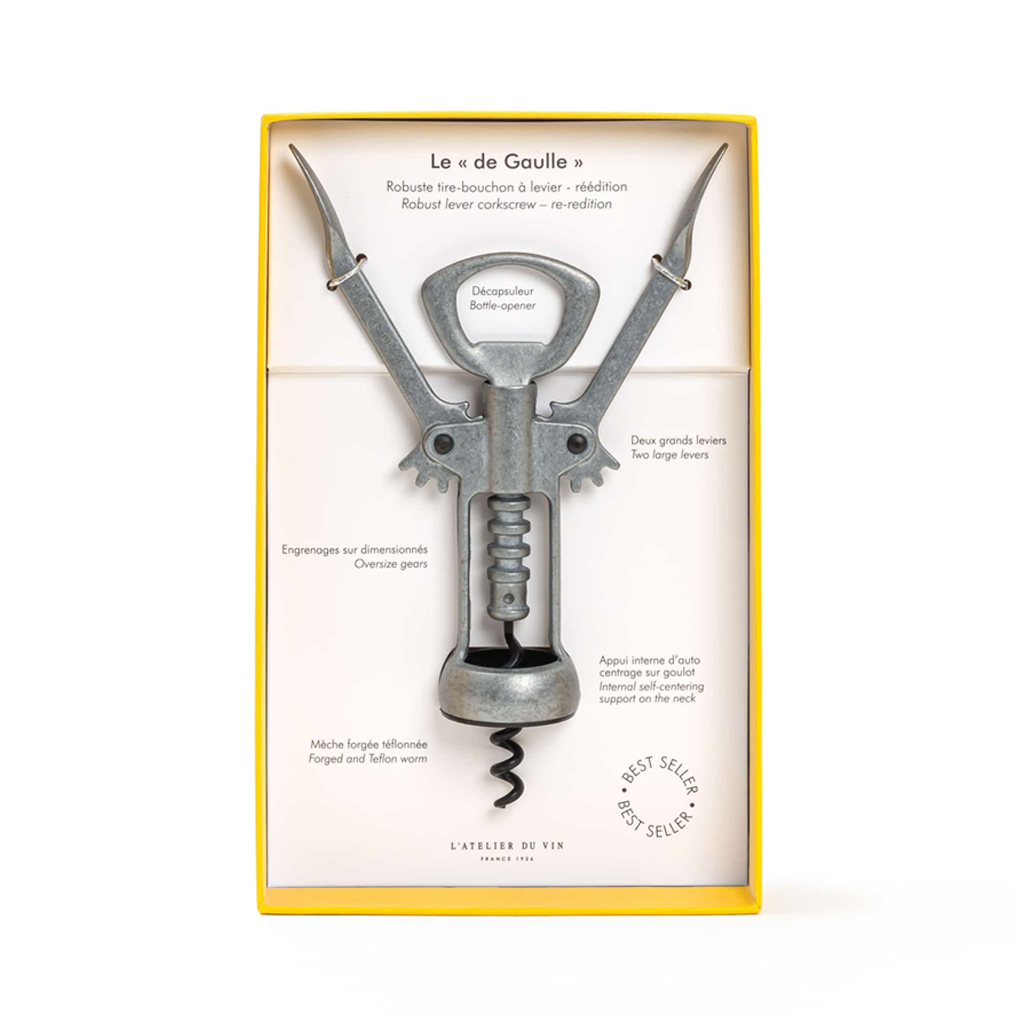 Le &quot;de Gaulle&quot; Winged Double-Lever Corkscrew    at Boston General Store