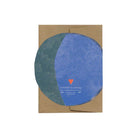 Back of die-cut moon card