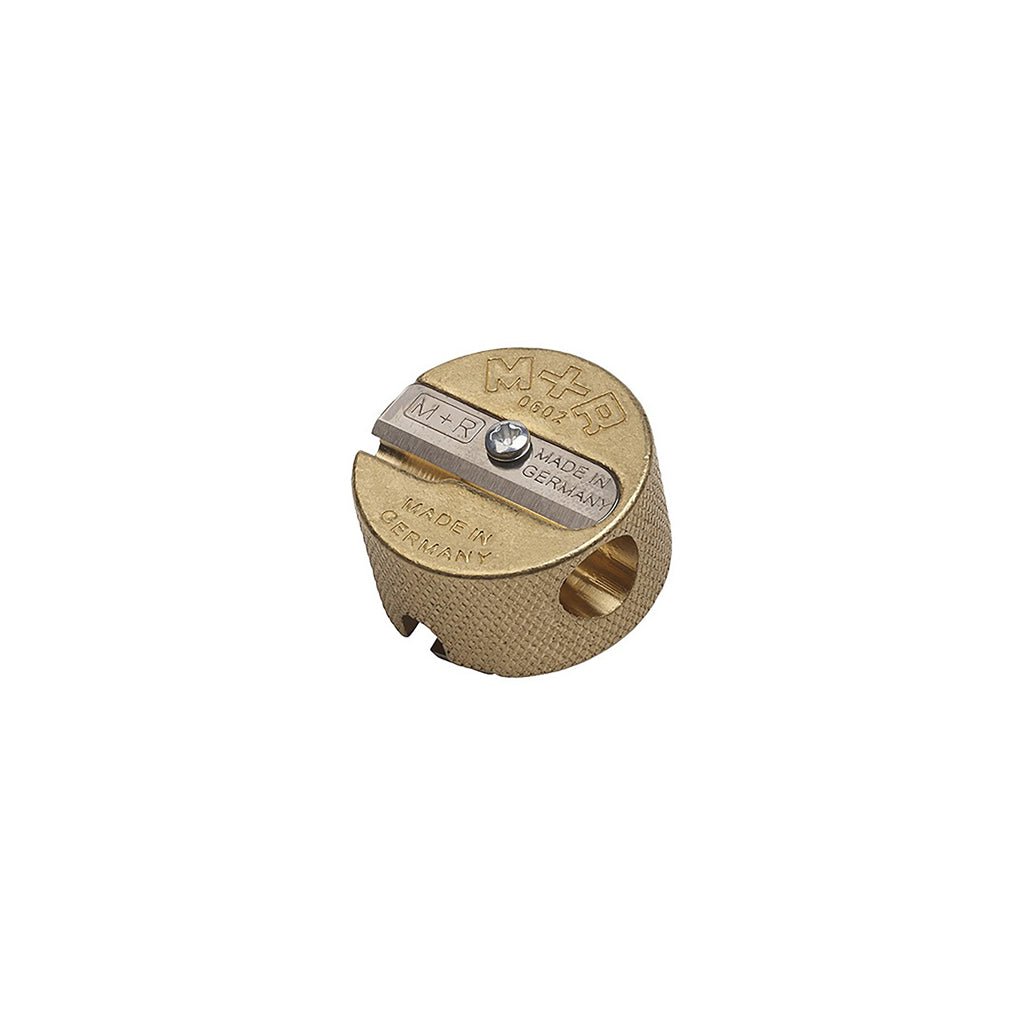 Discos Double Round Brass Sharpener - M+R Boston General Store