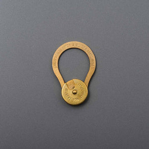 Quincy Brass Key Ring by Candy Design & Works | Boston General Store