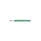 Pen with green barrel and white grip on a white background