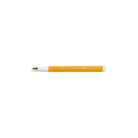 Pen with orange body and white cap on a white background