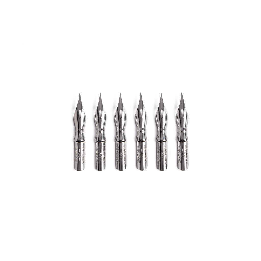 E + M Standard Dip Pen Nib, Set of 6 Gold at Boston General Store