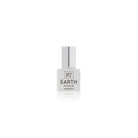 Perfume oil bottle labeled earth on a white background