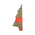 Tree-shaped paper decoration folded closed.