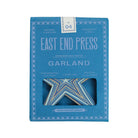 Star concertina garland in blue box.