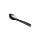 Brownish gray acrylic egg spoon on white background