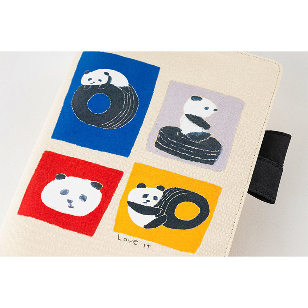 Hobonichi Techo Cover Cousin A5 - Jin Kitamura Love it Panda    at Boston General Store