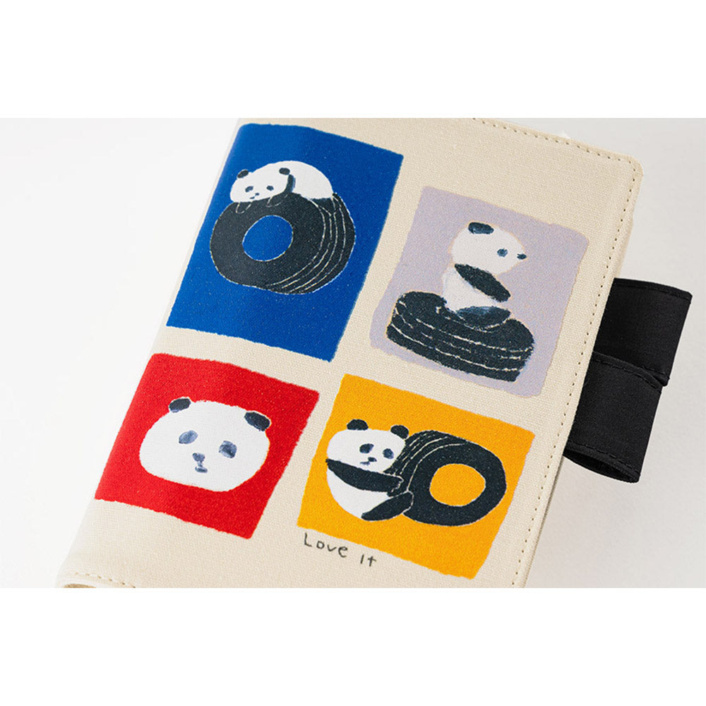 Hobonichi Techo Cover Original A6 - Jin Kitamura Love it Panda    at Boston General Store
