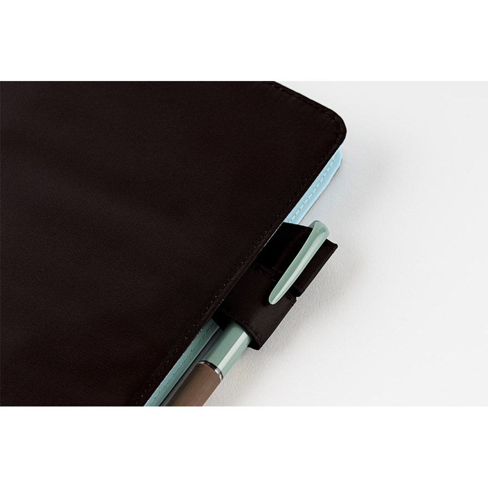 Hobonichi Techo Cover Original A6 - Colors: Black x Clear Blue    at Boston General Store