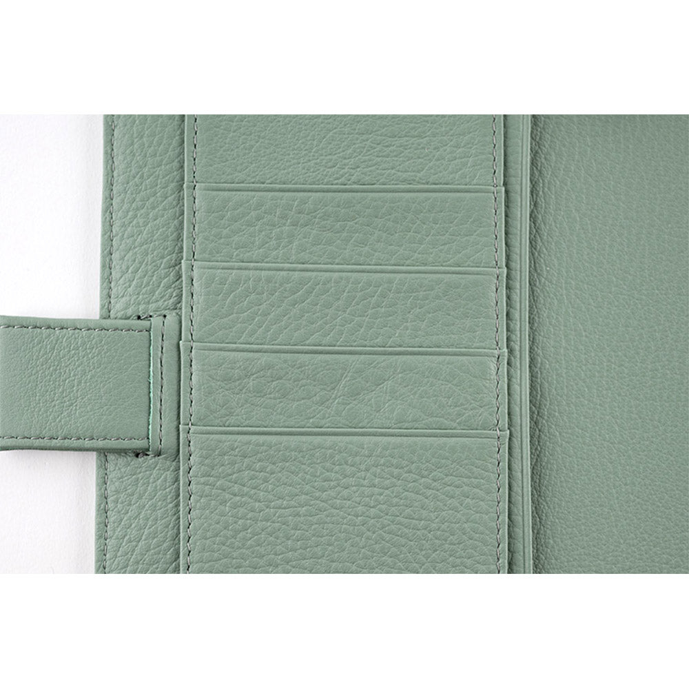 Hobonichi Techo Cover Cousin A5 - Leather: Water Green    at Boston General Store