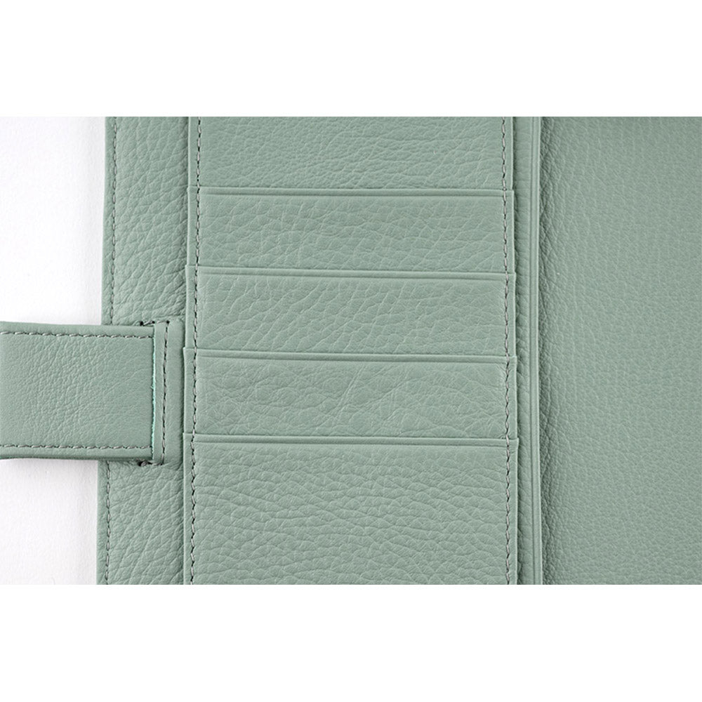 Hobonichi Techo Cover Original A6 - Leather: Water Green    at Boston General Store