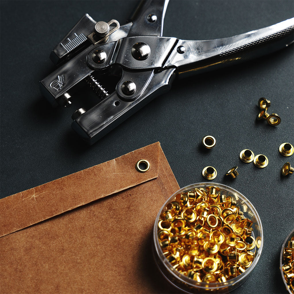 Steel Eyelet Punch and Pliers at Boston General Store