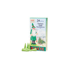 Box of KNOX fir incense next to green incense cones on white background