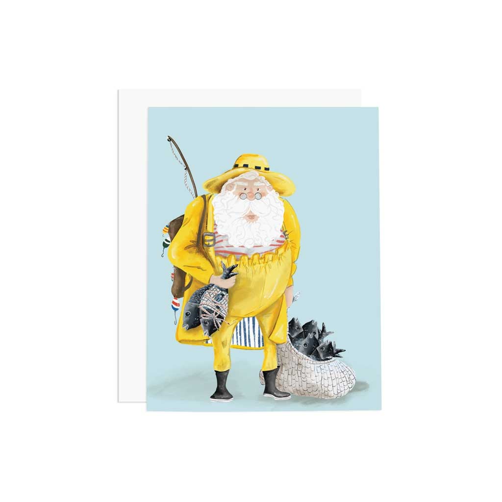 Fisherman Santa Holiday Card Boston General Store