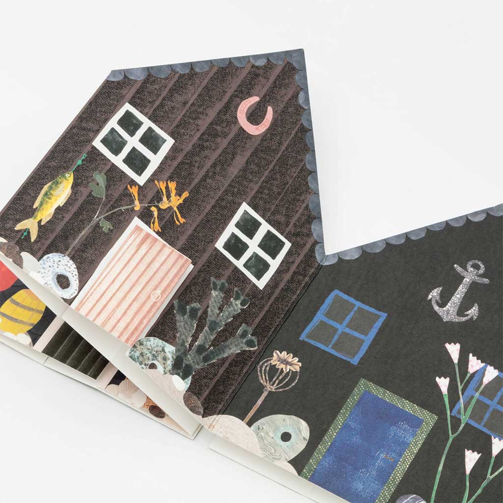 Fisherman&#39;s Huts Concertina Card at Boston General Store