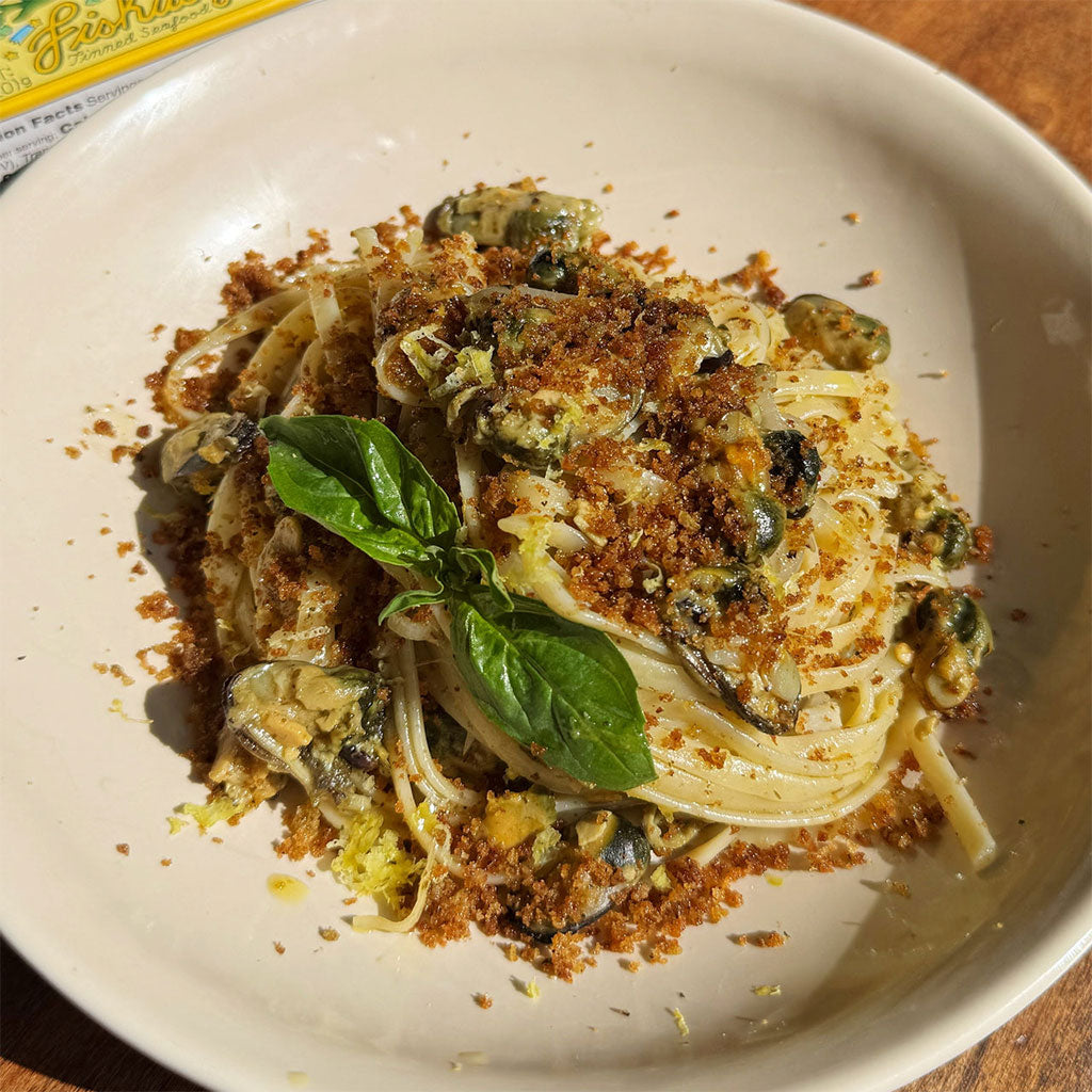 Mussels in Basil Pesto at Boston General Store