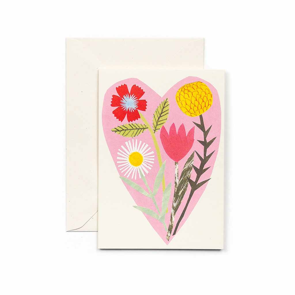 Floral Heart Card    at Boston General Store