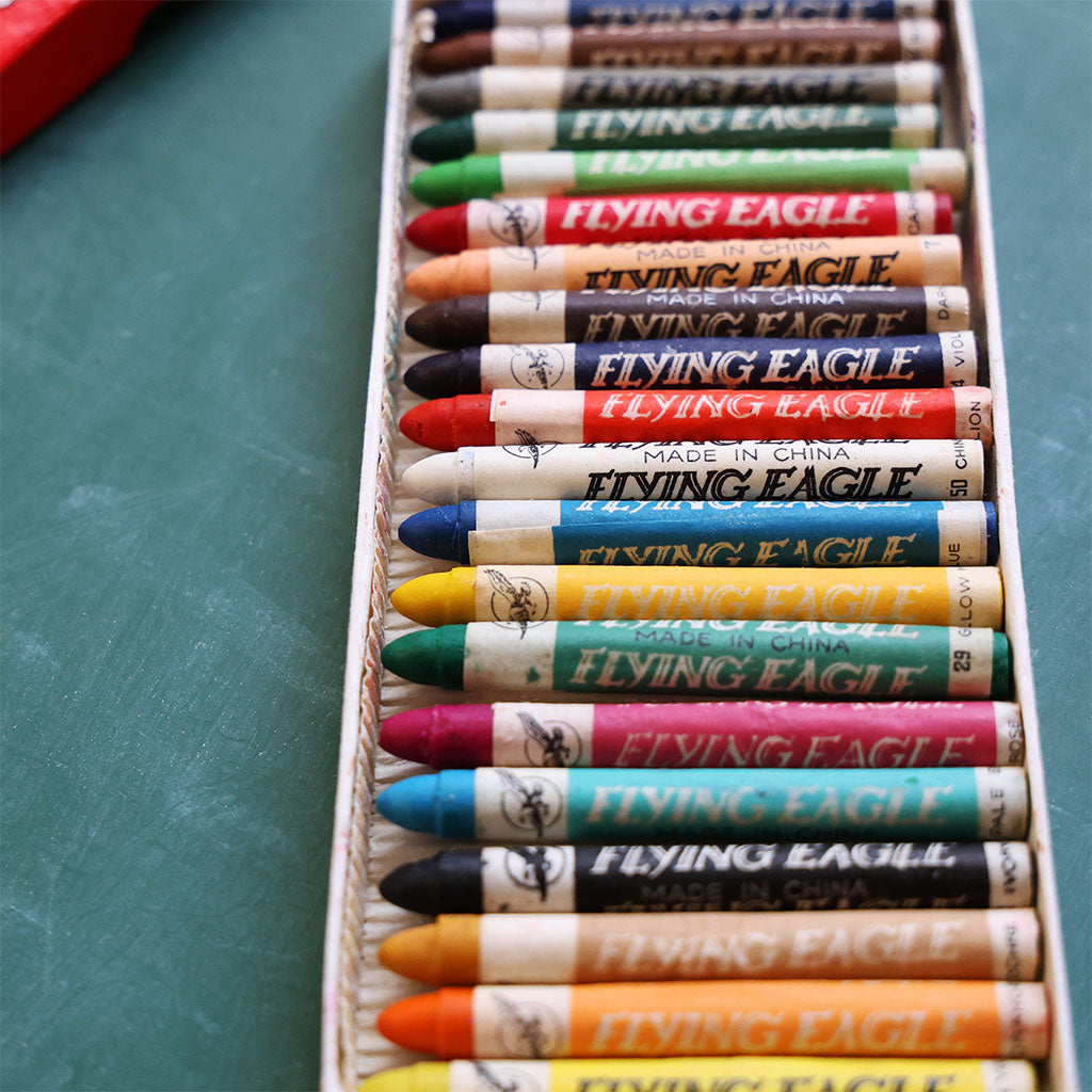 Vintage Flying Eagle Crayons, Set of 20    at Boston General Store