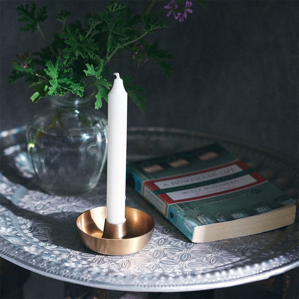 Brass Candleholder, Bowl    at Boston General Store