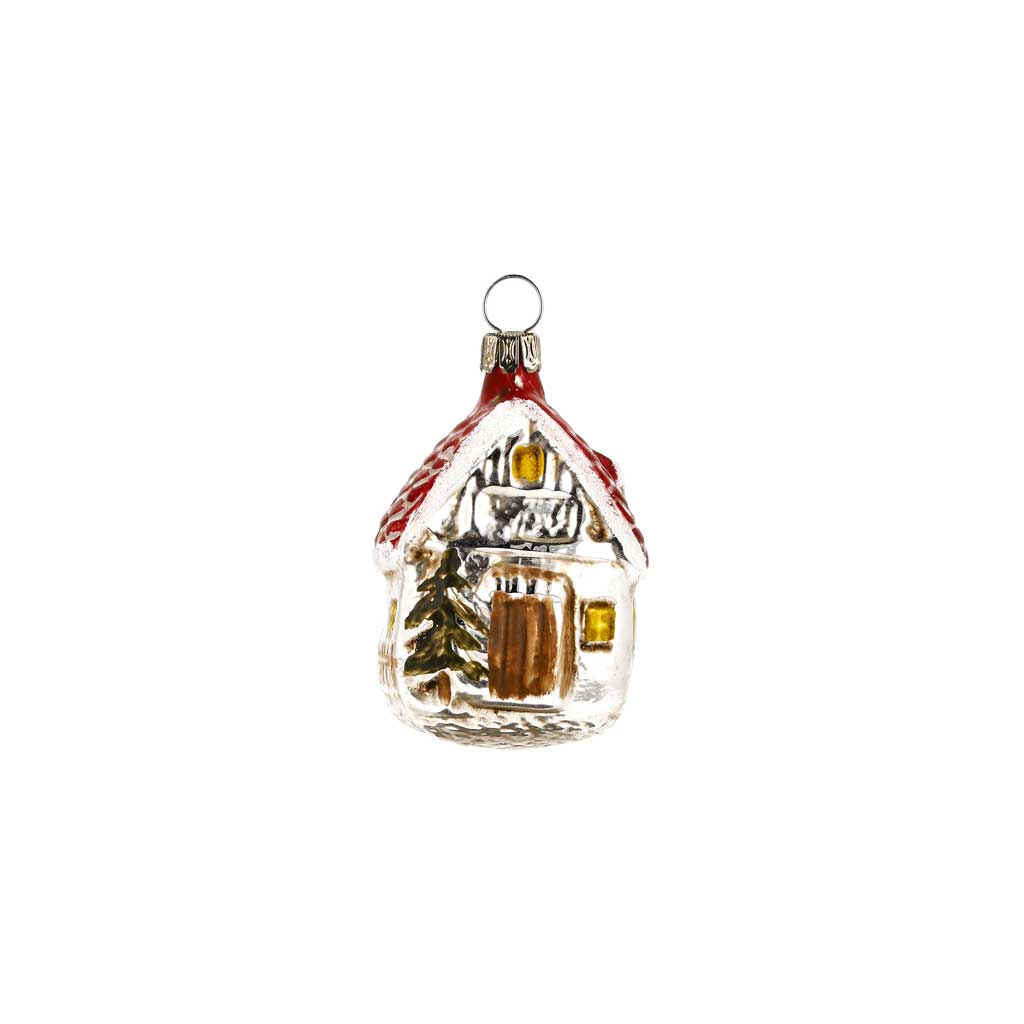 Forest House Glass Ornament Boston General Store