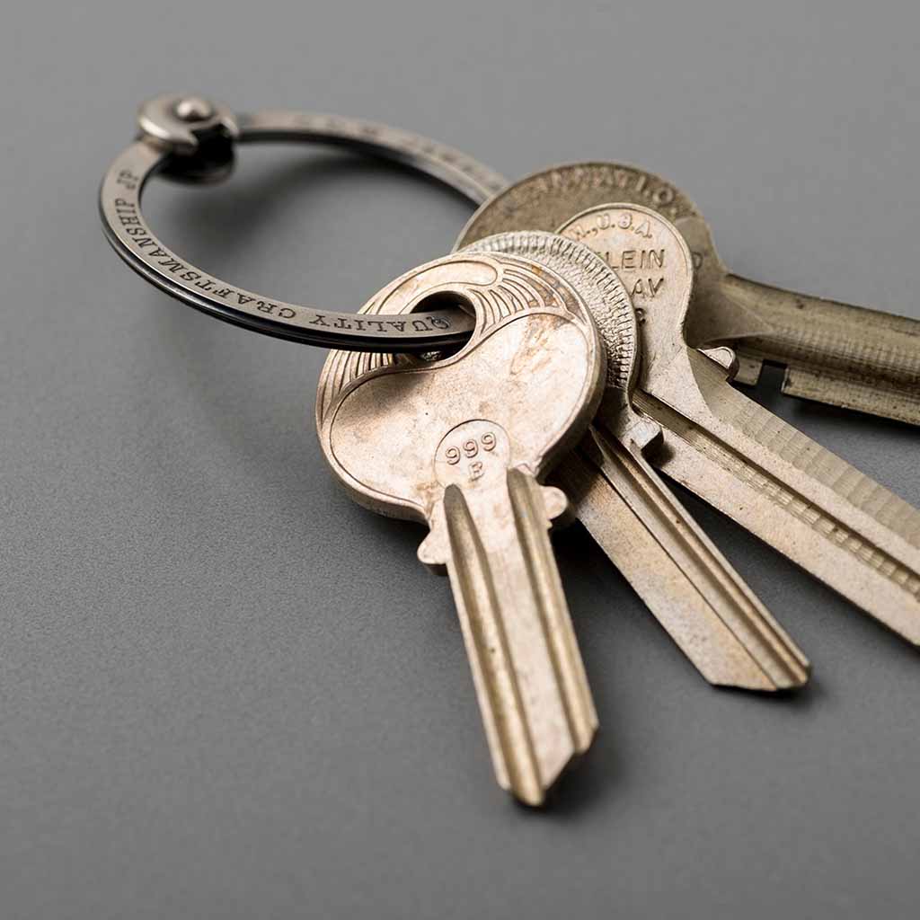 Frank Brass Key Ring by Candy Design & Works | Boston General Store
