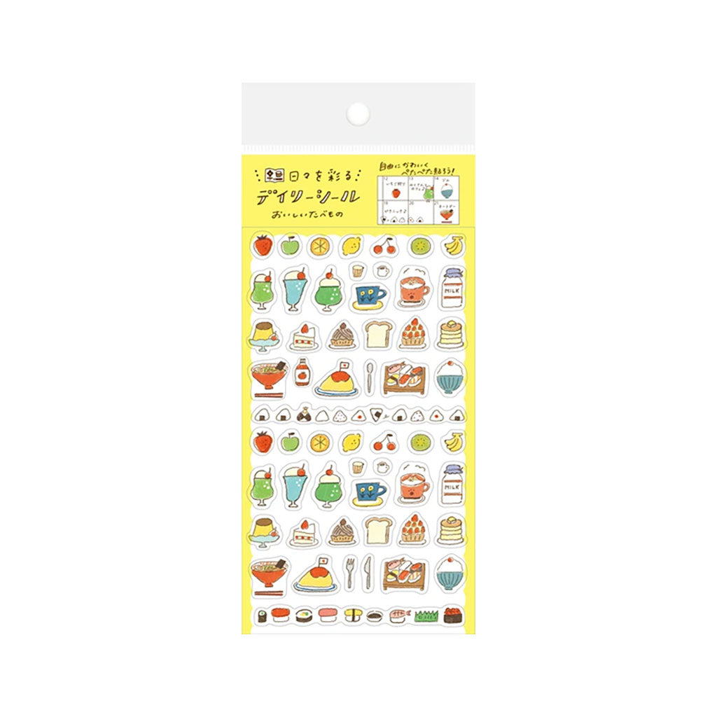 Furukawashiko Daily Planner Sticker Sheet Delicious Food at Boston General Store