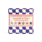 Cambridge Imprint Garland of Stars Origami Kit packaging with star illustrations on a white background