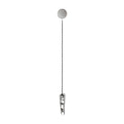 Stainless steel negroni finger stirrer back on white background