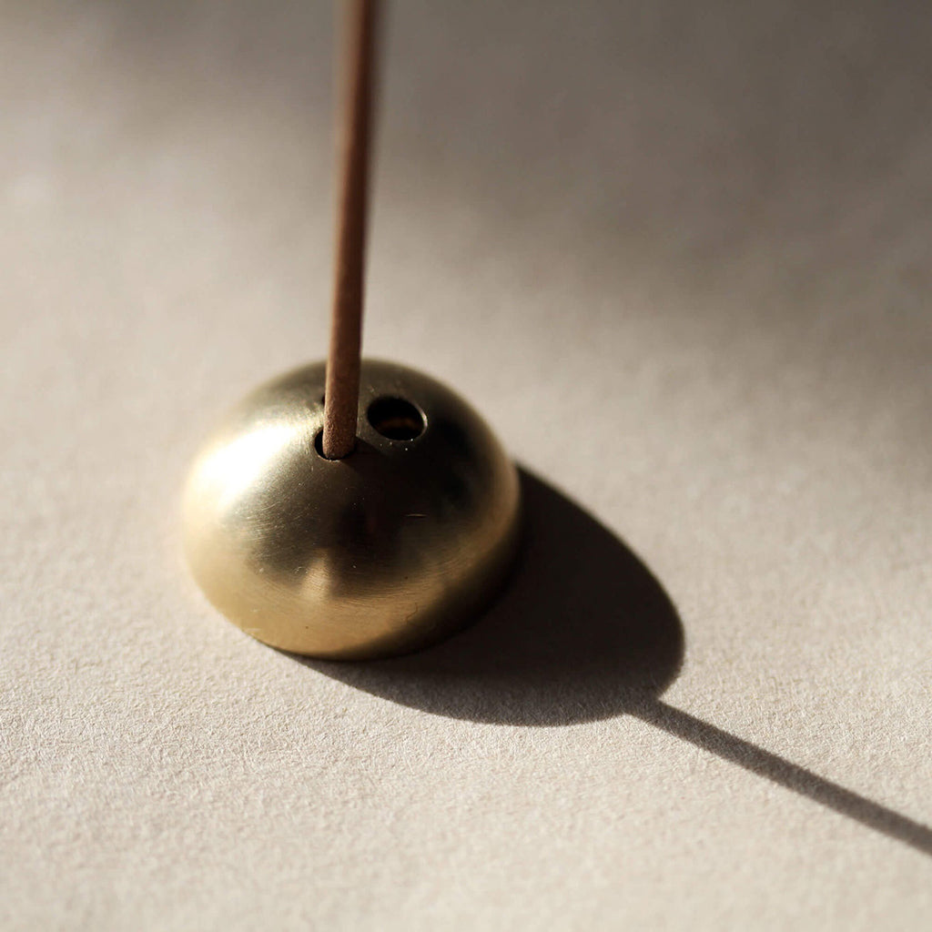 DOME Brass Incense Stick Holder    at Boston General Store