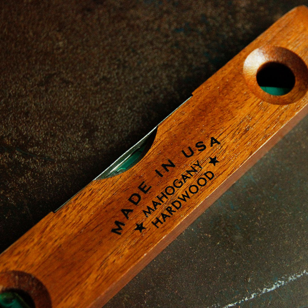 9&quot; Mahogany Wood Torpedo Level    at Boston General Store