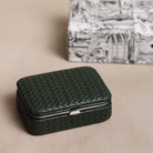 Green Leather Framed Sewing Set Boston General Store