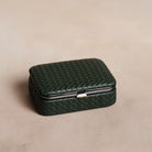 Green Leather Framed Sewing Set Boston General Store