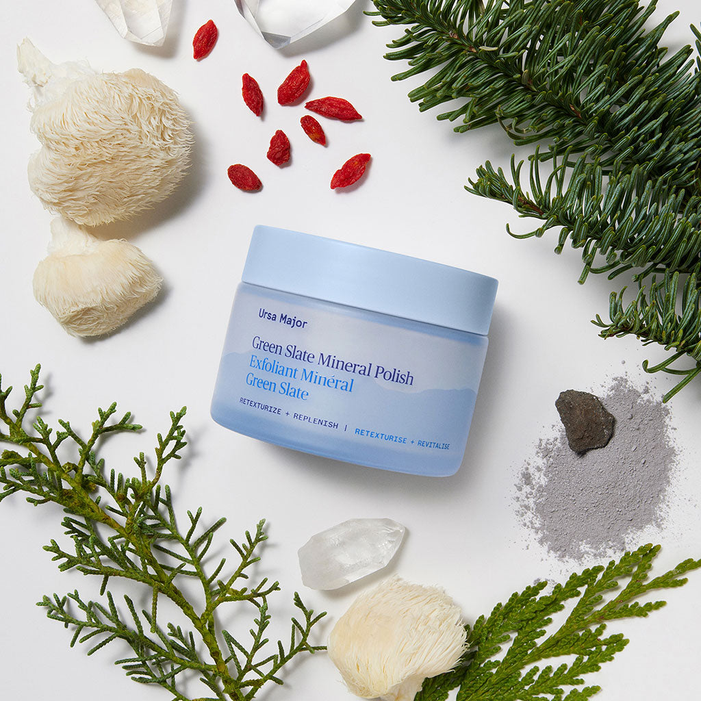 Green Slate Mineral Face Polish at Boston General Store