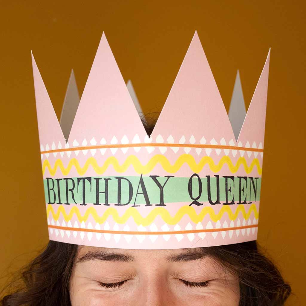 Birthday Queen Party Hat Card    at Boston General Store