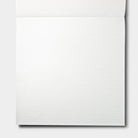 A close-up of a white textured paper sheet with a subtle grid pattern, shown against a light gray background.