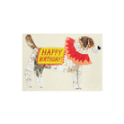 A happy birthday dog card with cream envelope