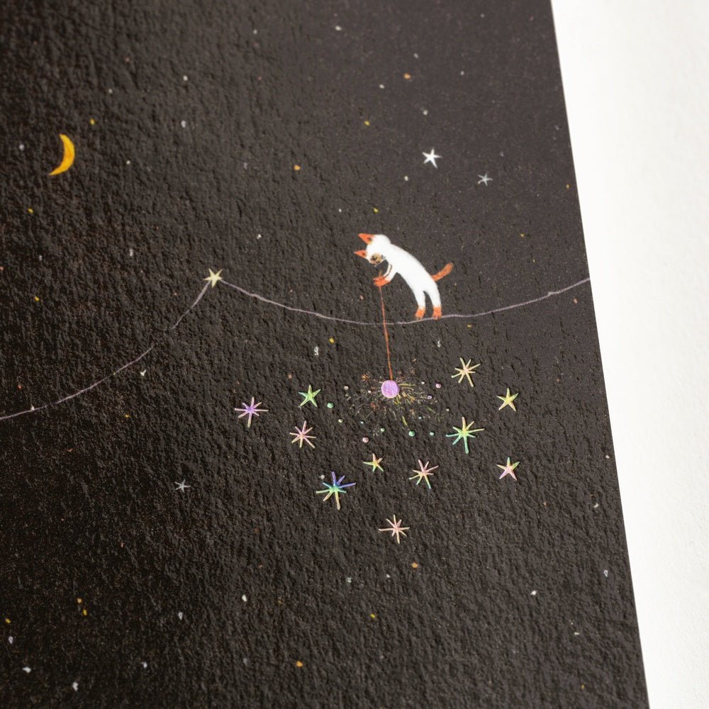 Hiroko Kubota: Hobonichi Grid Notebook - A5 - Another night of falling star sparklers Boston General Store