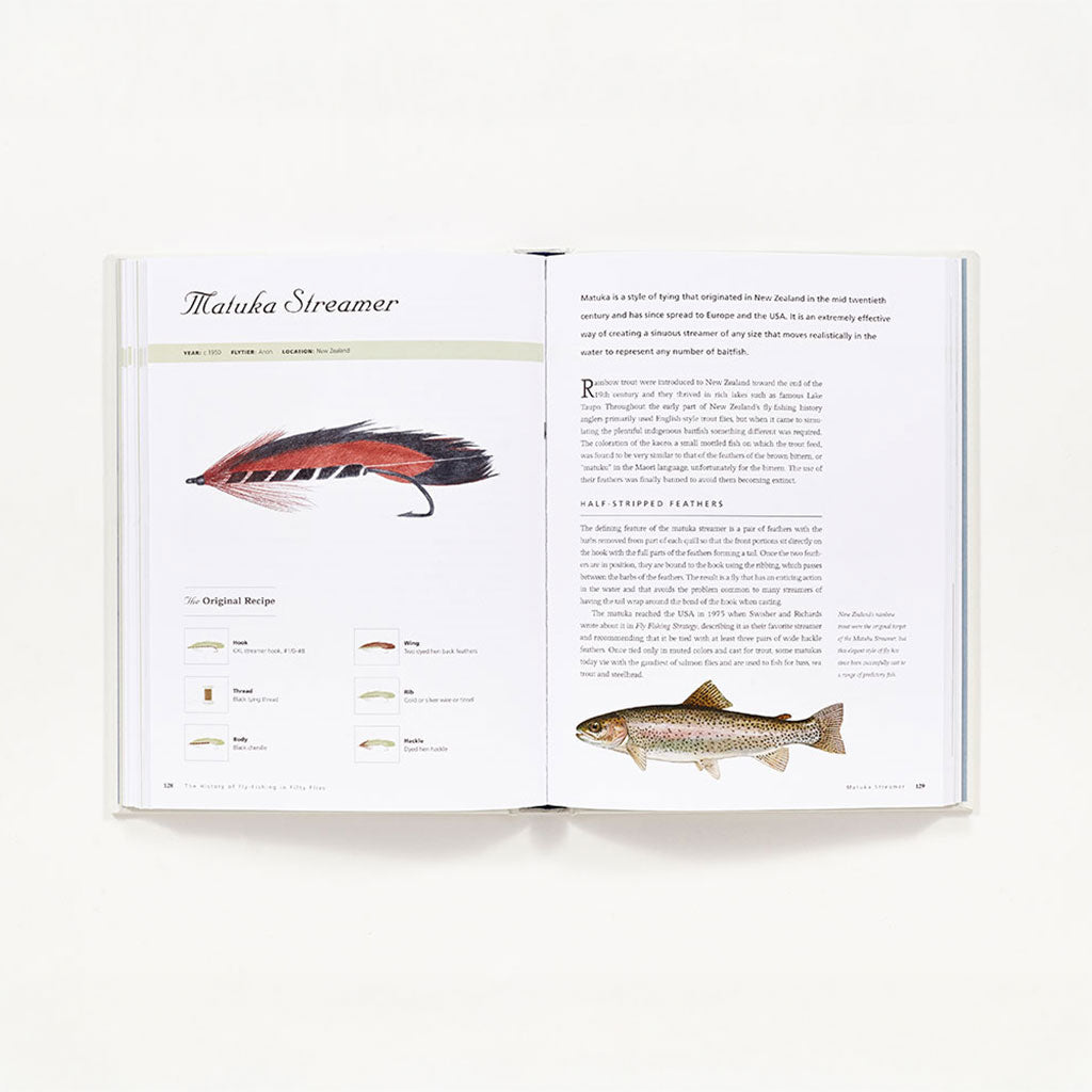 History of Fly Fishing in Fifty Flies at Boston General Store