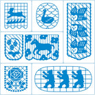 Hitotoki Kori Jirushi Clear Stamp Set, Set of 6 Boston General Store