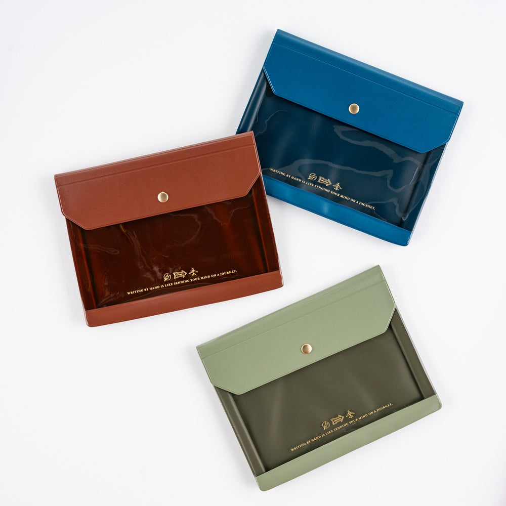 Alettone: Document Case for A6 Size - Brown at Boston General Store
