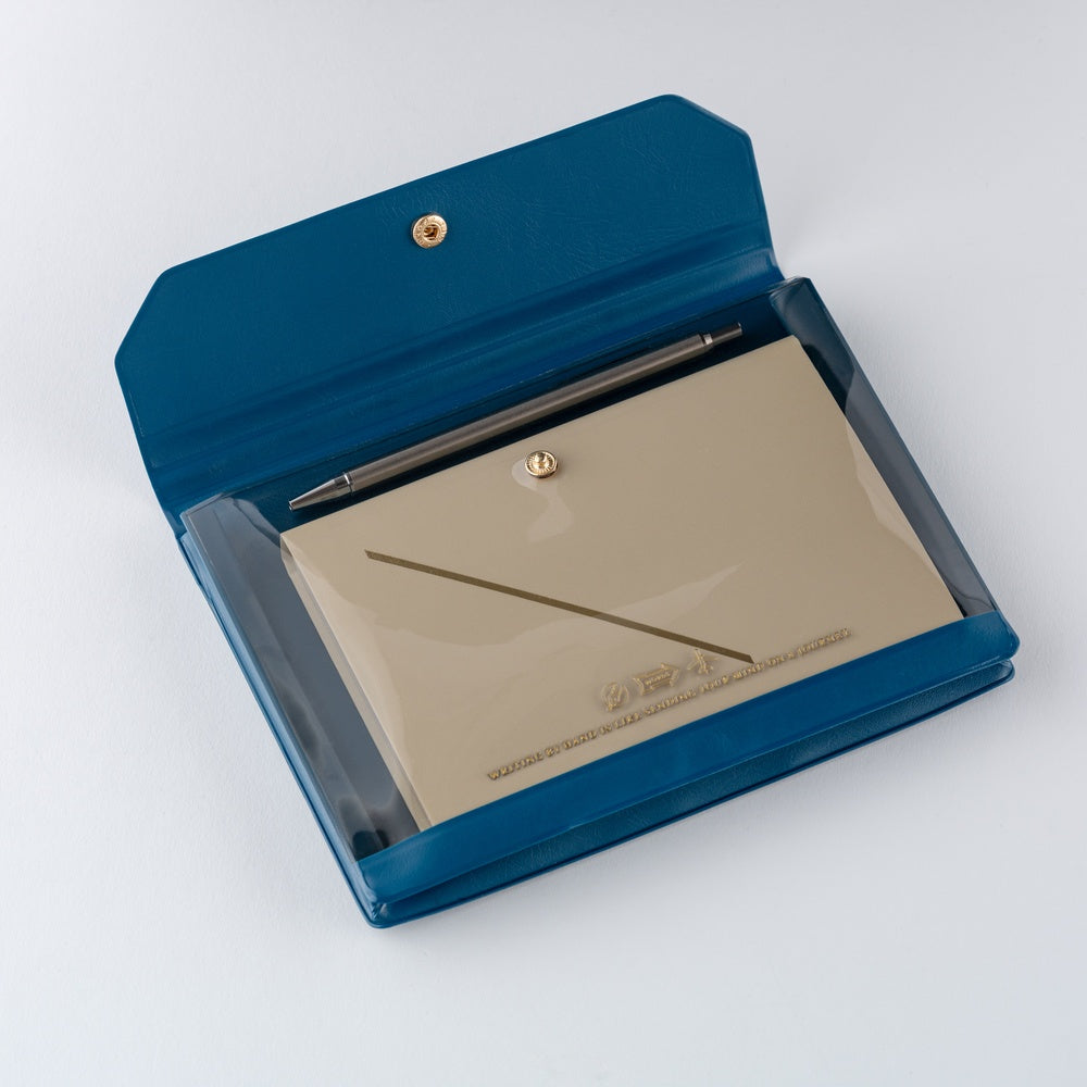 Alettone: Document Case for A6 Size - Navy at Boston General Store