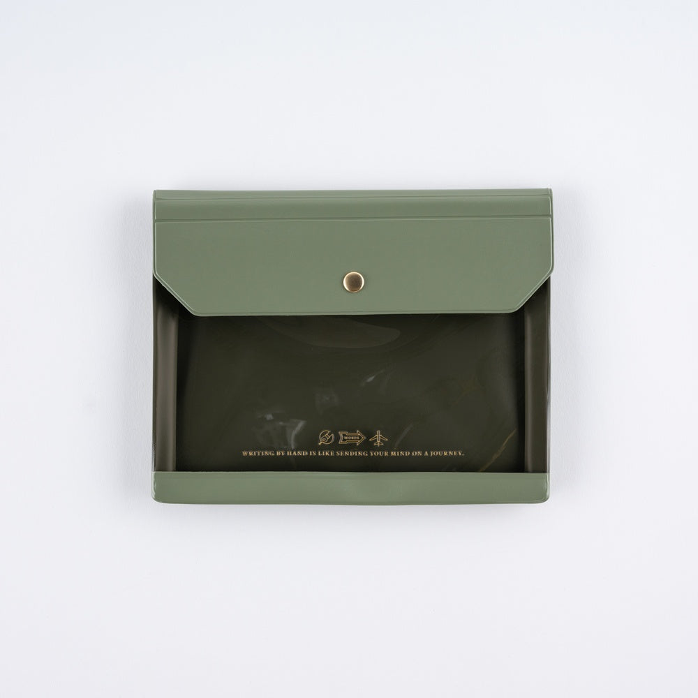Alettone: Document Case for A6 Size - Olive at Boston General Store