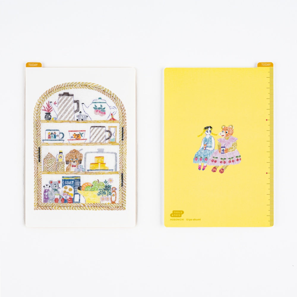 iyo okumi: Hobonichi Pencil Board for A6 Size - Happy Tea Time - Teapot Shelf at Boston General Store