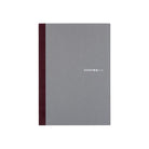 Gray A5 blank notebook on white background