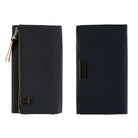 Black Hobonichi Techo Weeks Tragen cover with zippered pocket on white background