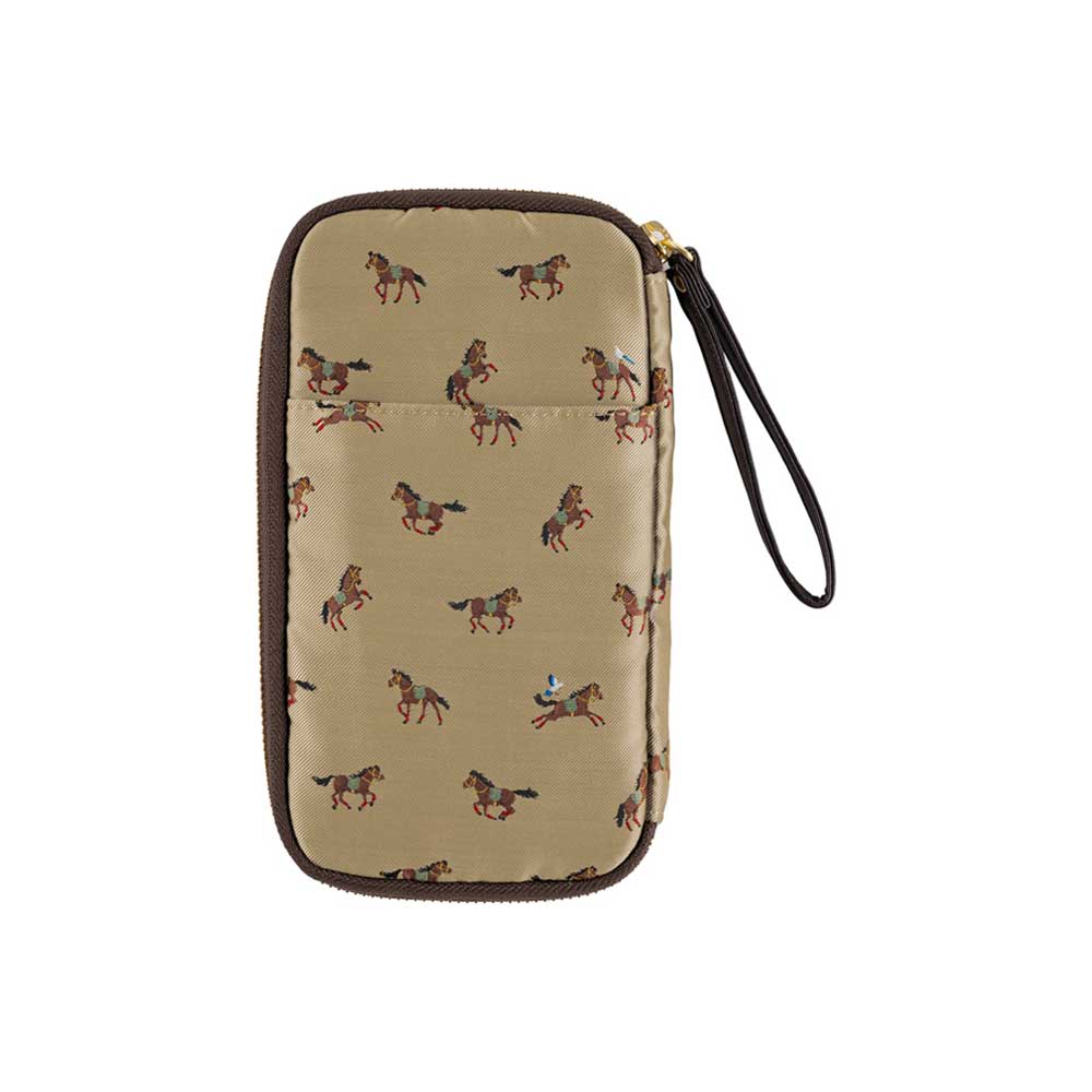 Hobonichi Small Drawer Pouch - Bow & Tie: Galloping Horses at Boston General Store