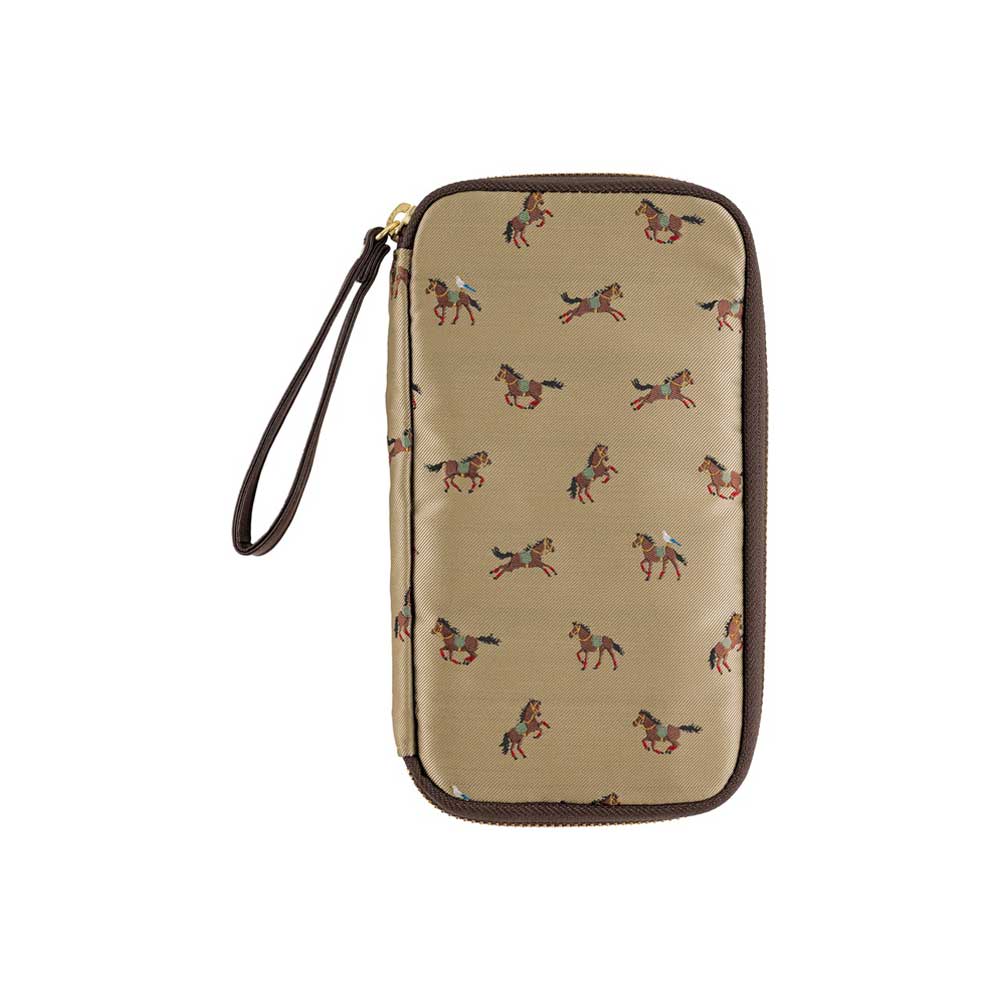 Hobonichi Small Drawer Pouch - Bow & Tie: Galloping Horses at Boston General Store