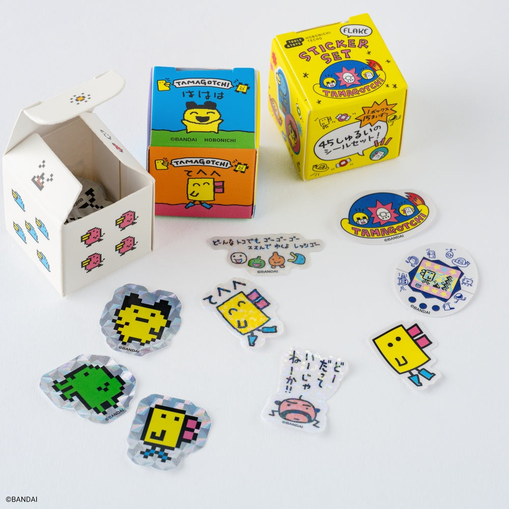 Tamagotchi: Flake Stickers (Set of 3 Boxes) at Boston General Store